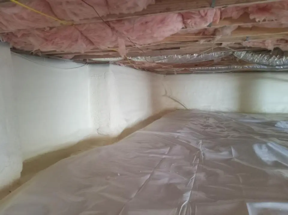 Crawl space encapsulation with closed-cell spray foam for Attic Insulation in Florham Park